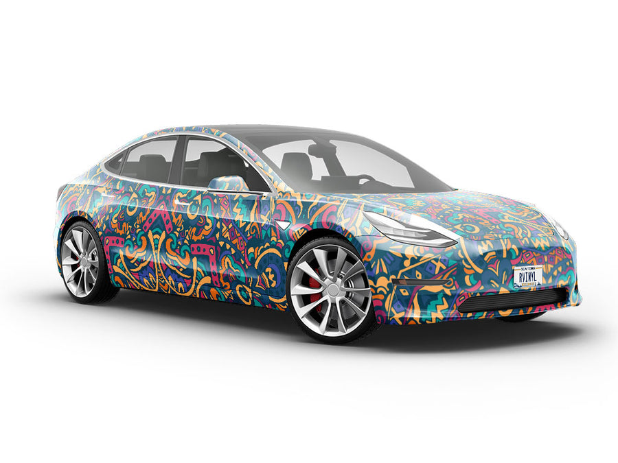 Byzantine Kaleidoscope Mandala Vehicle Vinyl Wrap