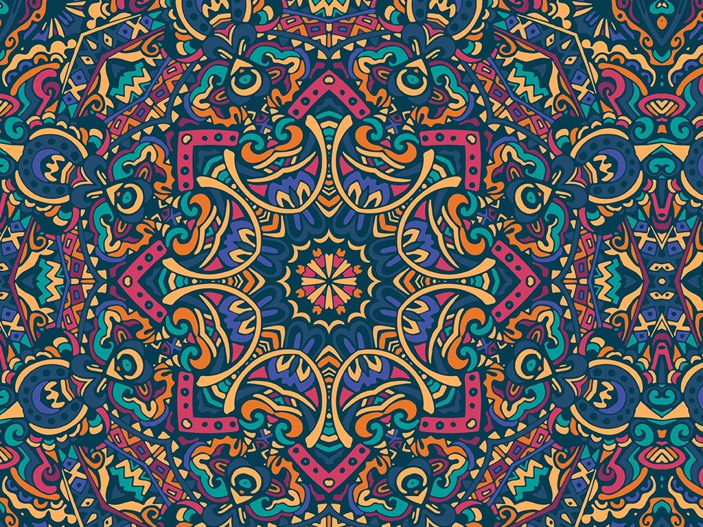 Rwraps™ Byzantine Kaleidoscope Mandala Vinyl Wrap | Mandala Print