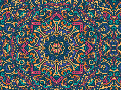 Byzantine Kaleidoscope Mandala Vinyl Wrap Pattern~Rwraps Series 914 Digitally Printed Vinyl Wrap~0