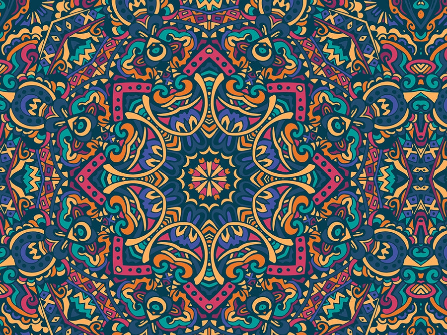 Byzantine Kaleidoscope Mandala Vinyl Wrap Pattern~Rwraps Series 914 Digitally Printed Vinyl Wrap~0