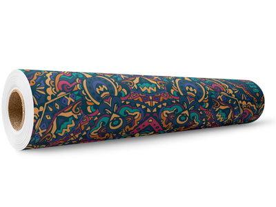 Byzantine Kaleidoscope Mandala Wrap Film Wholesale Roll~Rwraps Series 914 Digitally Printed Vinyl Roll~5