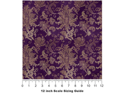 Byzantium Petals Witch Vinyl Film Pattern Size 12 inch Scale~Rwraps Byzantium Petals Witch Sizing Chart~2