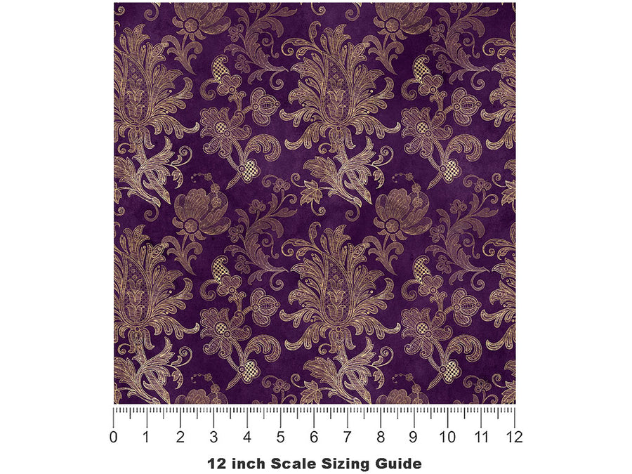 Byzantium Petals Witch Vinyl Film Pattern Size 12 inch Scale~Rwraps Byzantium Petals Witch Sizing Chart~2