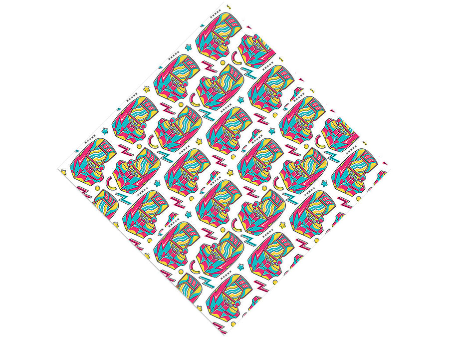 Cabinet Fun Gaming Vinyl Wrap Pattern