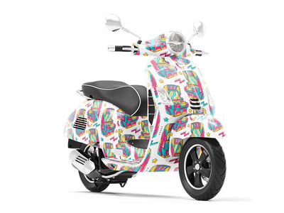 Cabinet Fun Gaming Vespa Scooter Wrap Film