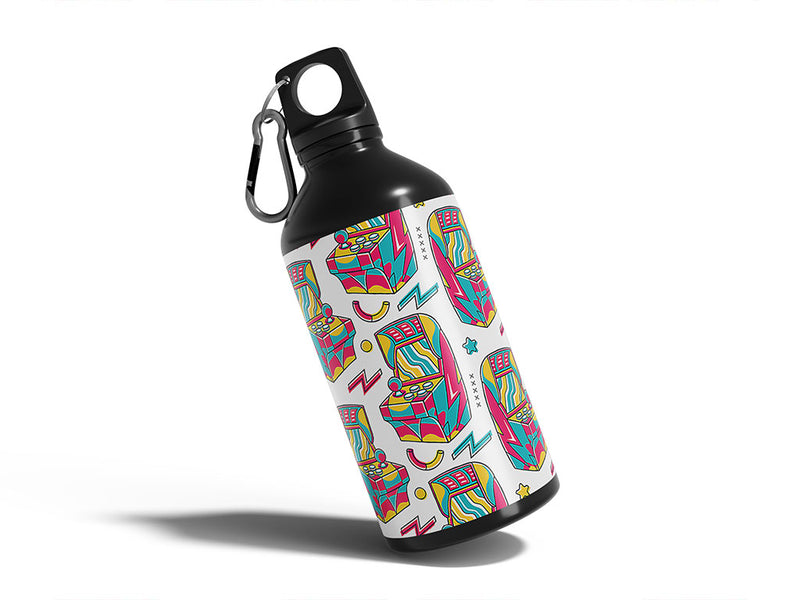 cabinet fun gaming Water Bottle DIY Stickers