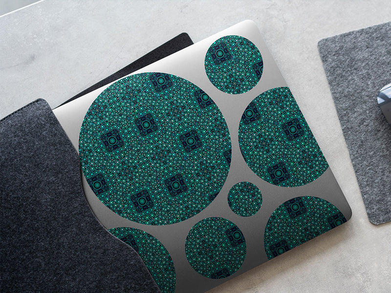 cadet squares mosaic DIY Laptop Stickers