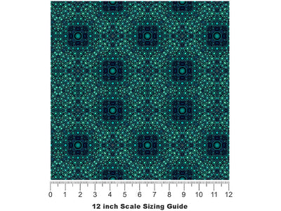 Cadet Squares Mosaic Vinyl Film Pattern Size 12 inch Scale~Rwraps Cadet Squares Mosaic Sizing Chart~2
