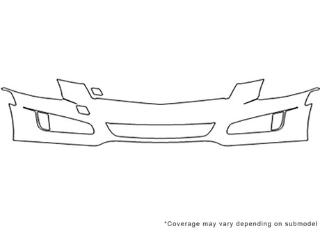ats 3M Clear Bra Bumper Precut PPF Diagram