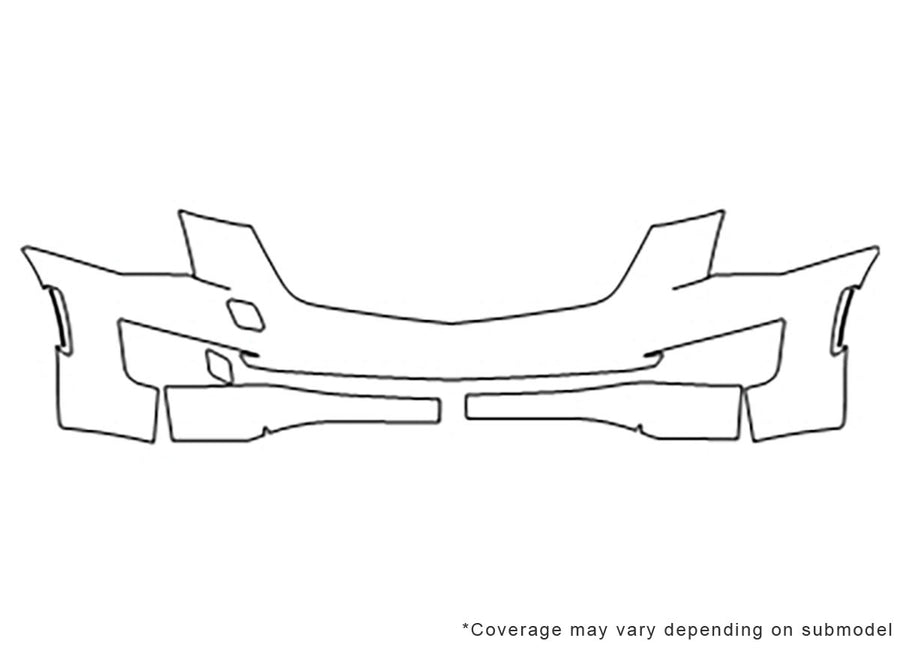 ats 3M Clear Bra Bumper Precut PPF Diagram