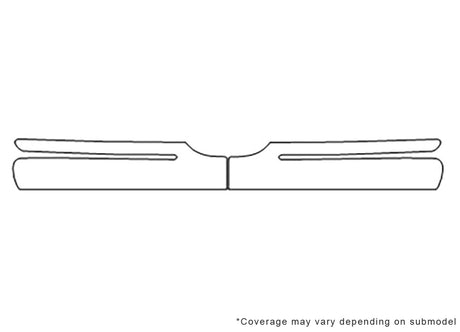 catera 3M Clear Bra Bumper Precut PPF Diagram