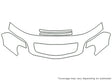 catera 3M Clear Bra Hood Precut PPF Diagram