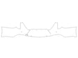 ct4 3M Clear Bra Door Cup Precut PPF Diagram