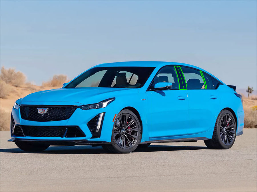 cadillac ct5 2020-2024 Pillar Post Trim Installation Location