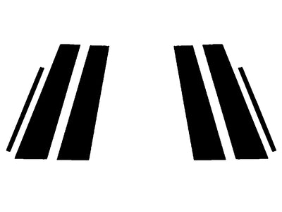 cadillac ct5 2020-2024 Matte Black Pillar Trim Diagram