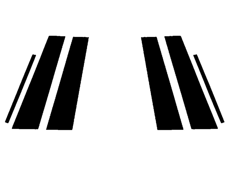 cadillac ct5 2020-2024 Matte Black Pillar Trim Diagram