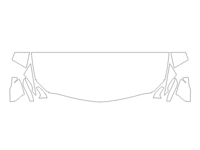 ct5 3M Clear Bra Hood Precut PPF Diagram