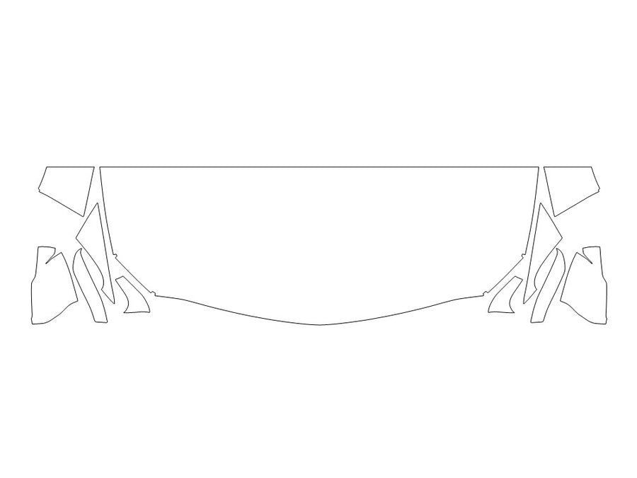 ct5 3M Clear Bra Hood Precut PPF Diagram