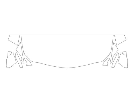 ct5 Avery Dennison Clear Bra Hood Precut PPF Diagram