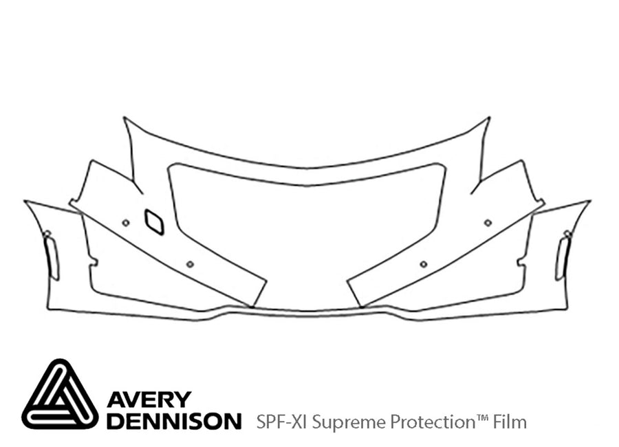 ct6 Avery Dennison Clear Bra Bumper Precut PPF Diagram