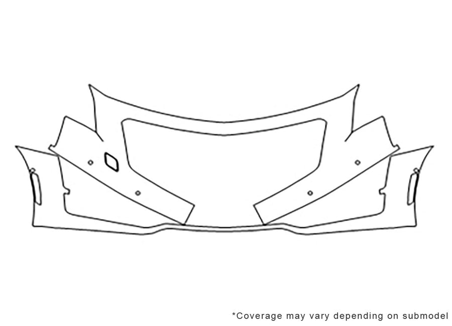 ct6 Avery Dennison Clear Bra Bumper Precut PPF Diagram