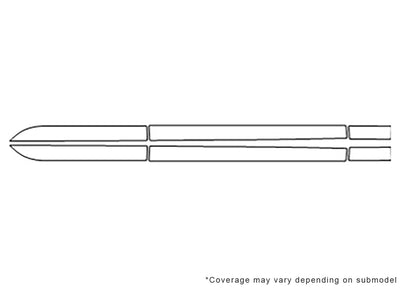 ct6 3M Clear Bra Door Cup Precut PPF Diagram