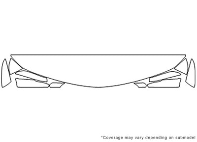 ct6 Avery Dennison Clear Bra Hood Precut PPF Diagram