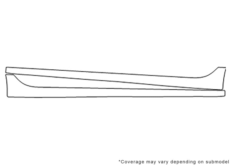ct6 Avery Dennison Clear Bra Door Cup Precut PPF Diagram