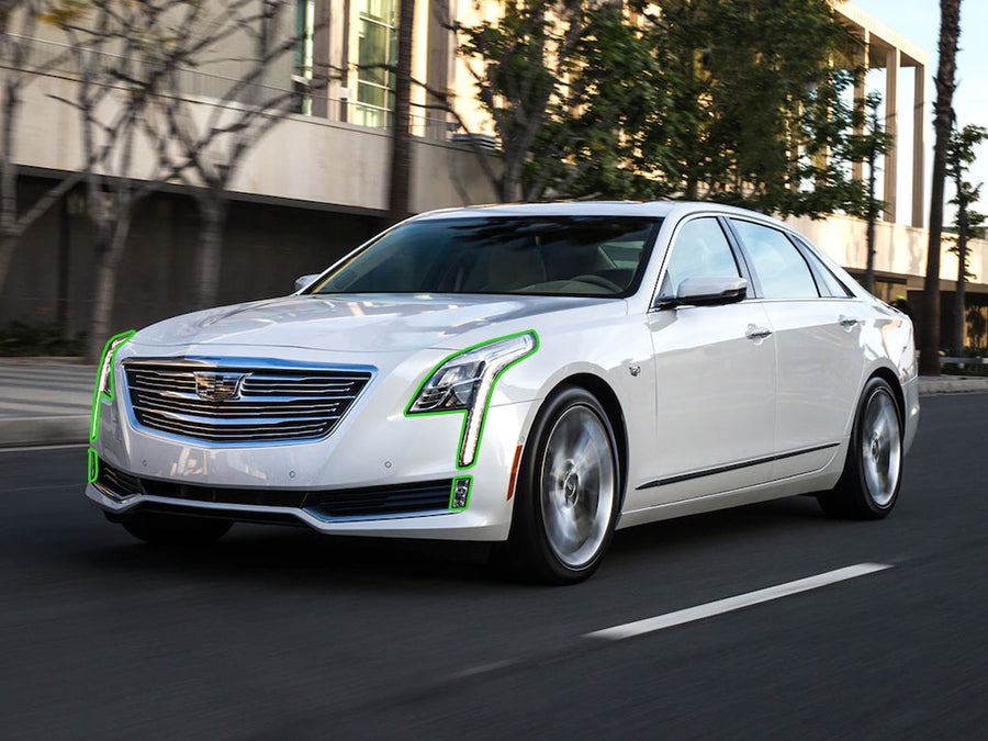 cadillac ct6 2016-2018 Headlight Protection Installation Location