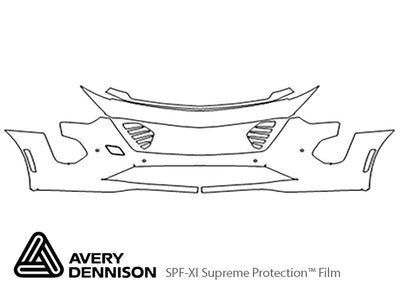 ct6 Avery Dennison Clear Bra Bumper Precut PPF Diagram