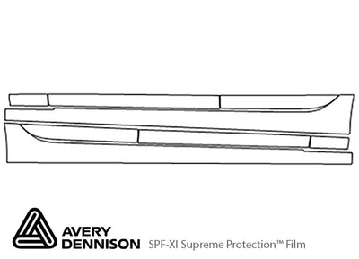 ct6 Avery Dennison Clear Bra Door Cup Precut PPF Diagram