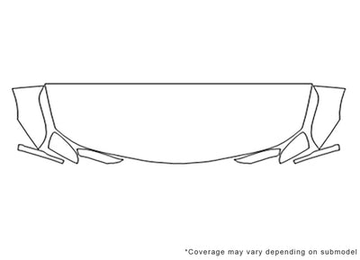ct6 3M Clear Bra Hood Precut PPF Diagram
