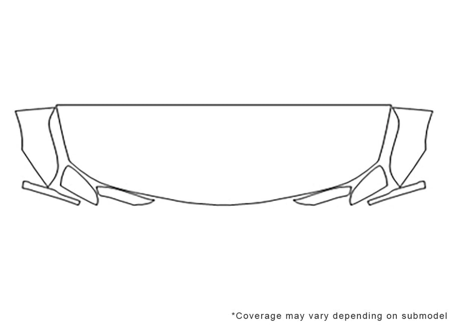 ct6 Avery Dennison Clear Bra Hood Precut PPF Diagram