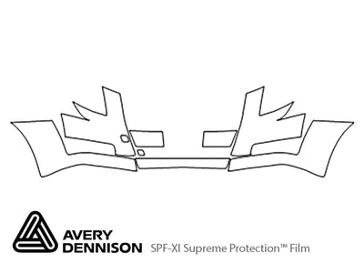 cts Avery Dennison Clear Bra Bumper Precut PPF Diagram