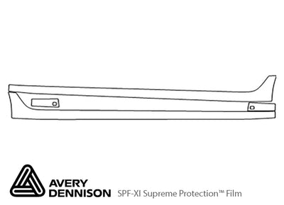 cts Avery Dennison Clear Bra Door Cup Precut PPF Diagram