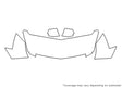 cts Avery Dennison Clear Bra Hood Precut PPF Diagram