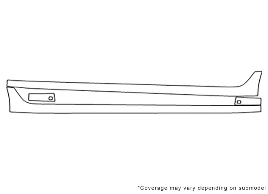 cts Avery Dennison Clear Bra Door Cup Precut PPF Diagram