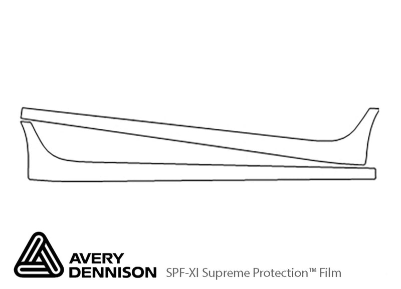 cts Avery Dennison Clear Bra Door Cup Precut PPF Diagram