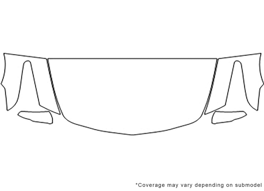 cts 3M Clear Bra Hood Precut PPF Diagram