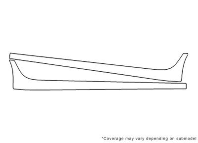 cts 3M Clear Bra Door Cup Precut PPF Diagram