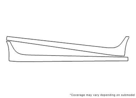 cts 3M Clear Bra Door Cup Precut PPF Diagram