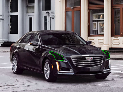 cadillac cts 2014-2019 Headlight Tint Location