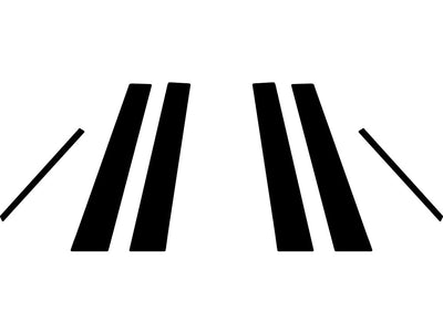 cadillac cts 2014-2019 (sedan) Carbon Fiber Pillar Trim Diagram