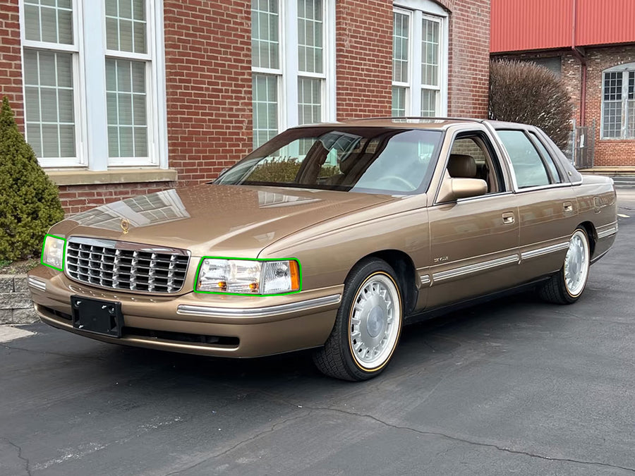 cadillac deville 1997-1999 Headlight Protection Installation Location