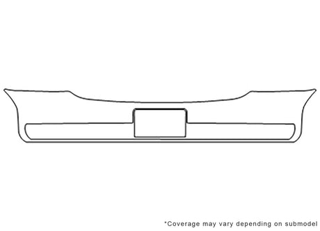 deville Avery Dennison Clear Bra Bumper Precut PPF Diagram