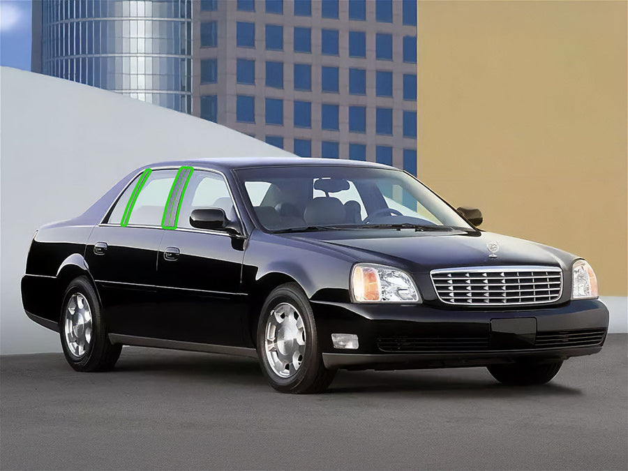 cadillac deville 2000-2005 (sedan) Pillar Post Trim Installation Location