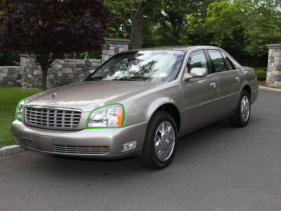 cadillac deville 2000-2005 Headlight Protection Installation Location
