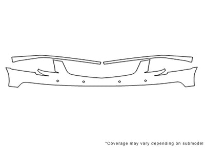 dts Avery Dennison Clear Bra Bumper Precut PPF Diagram