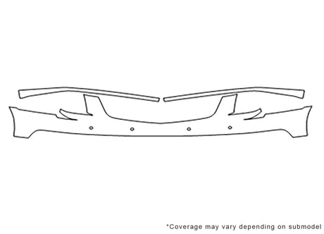 dts Avery Dennison Clear Bra Bumper Precut PPF Diagram