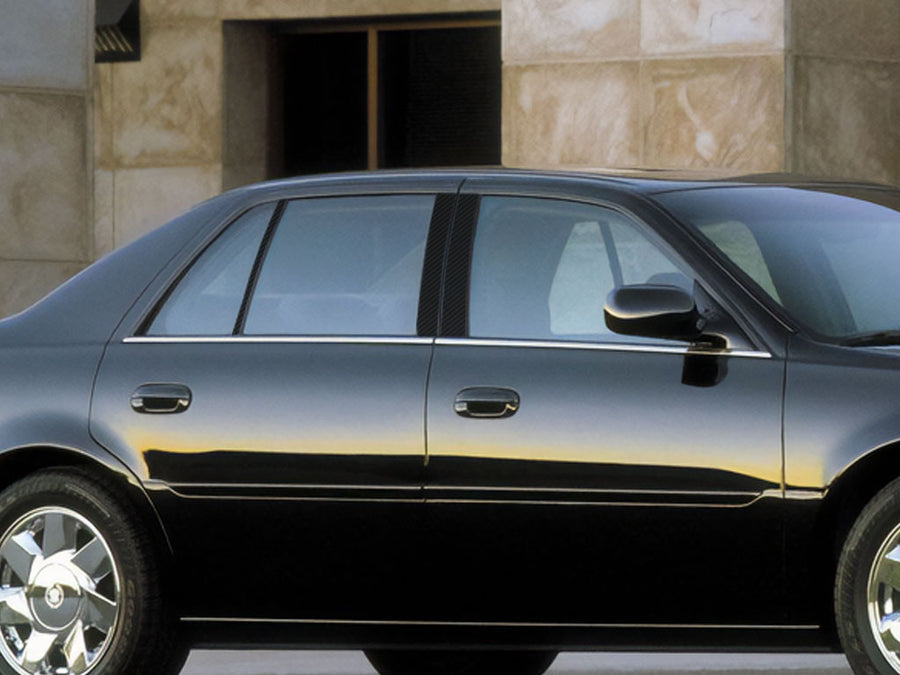 cadillac dts 2006-2011 (sedan) Carbon Fiber Pillar Cover Diagram